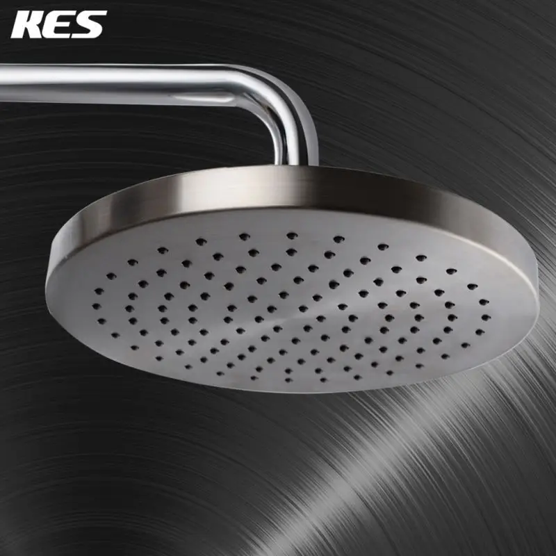 KES J201 2 Extra Large 8 Inch Drenching Rain Fall Shower Head Fixed