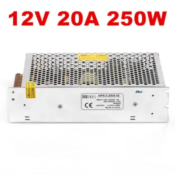 

1PCS Industrial grade power supply 250W 12V Power Supply 12V 20A LED driver 12V S-250-12
