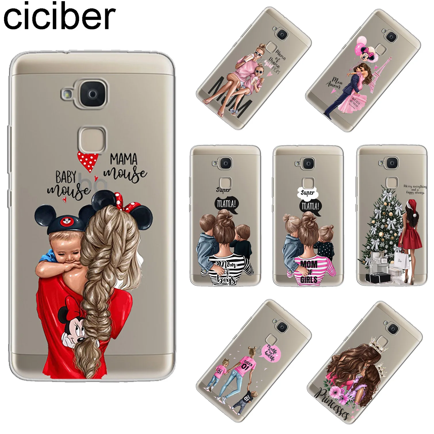 

ciciber For BQ Aquaris U2 C U X5 V VS X2 X Plus Lite Pro Soft TPU Phone Case For BQ E5s M5 M5.5 E4.5 M4.5 Super Mom Girls Fundas