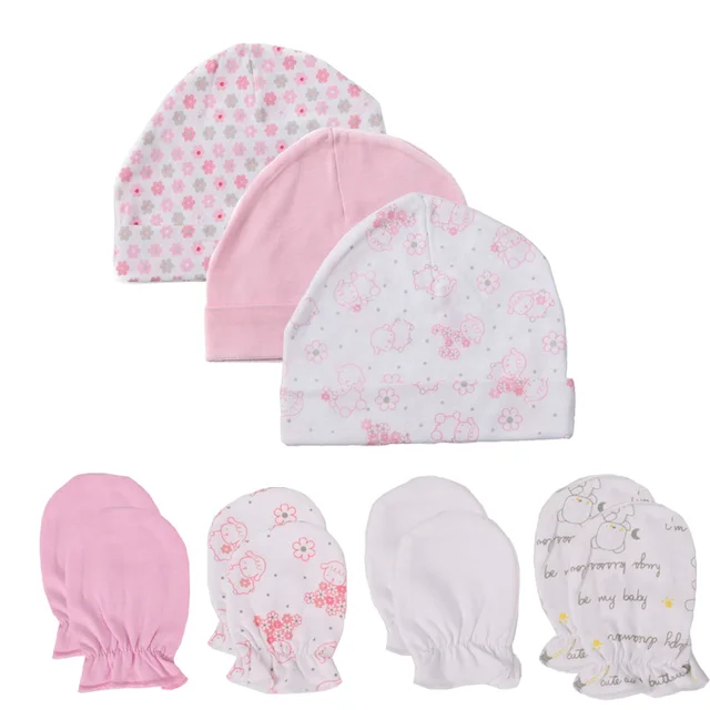 infant hat and mittens
