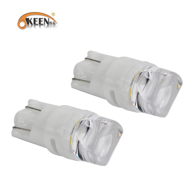 OKEEN 2 шт. Термостойкая керамическая T10 LED w5w теплая белая автомобильная парковочная