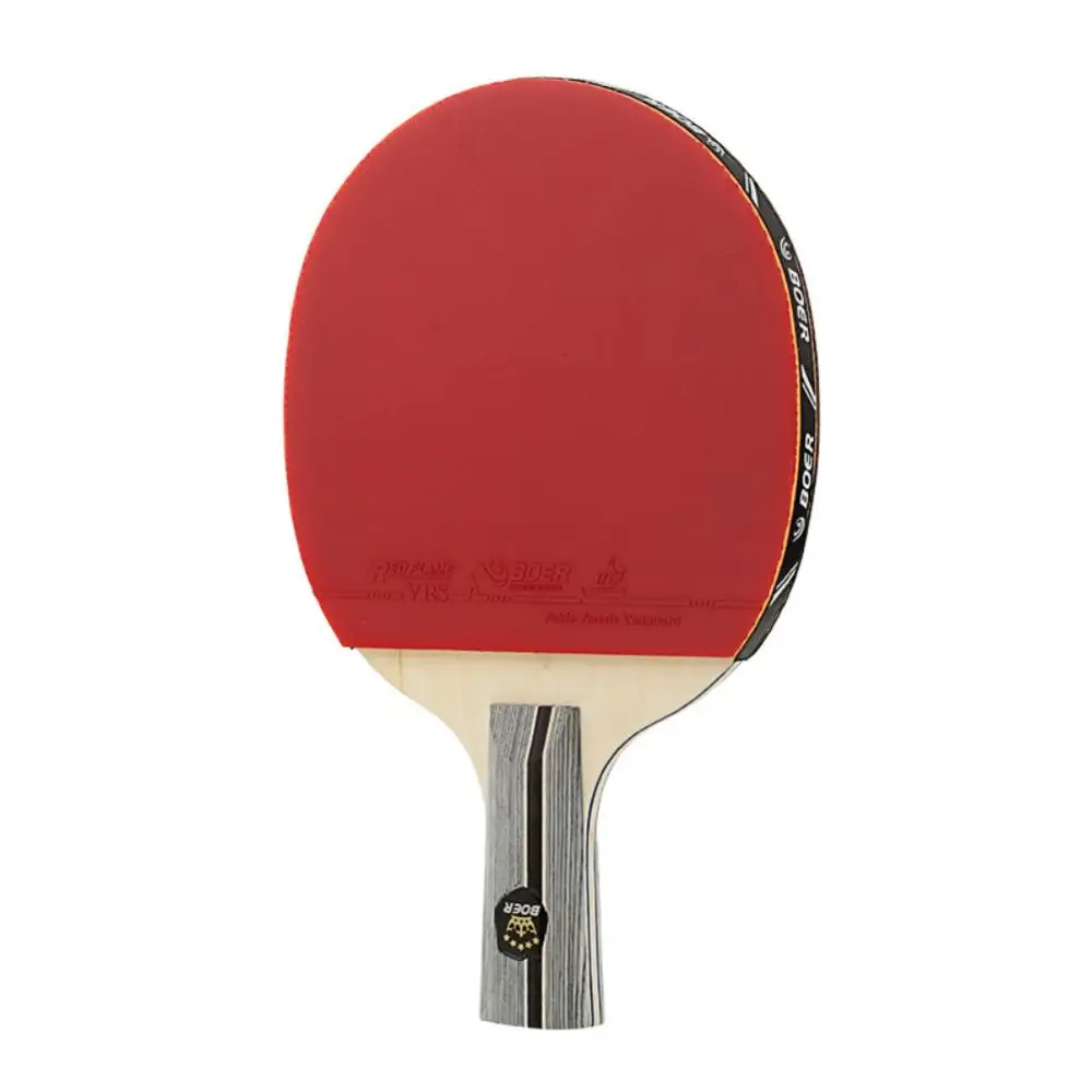 Table Tennis Racket Lightweight Powerful Ping Pong Paddle Bat horizontal/Long Straight Grip Table Tennis Training Accessories - Цвет: B
