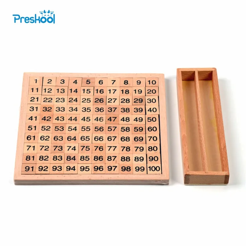 Baby Toy Montessori 100 Hundred Board 20 cm* 20 cm Early ...