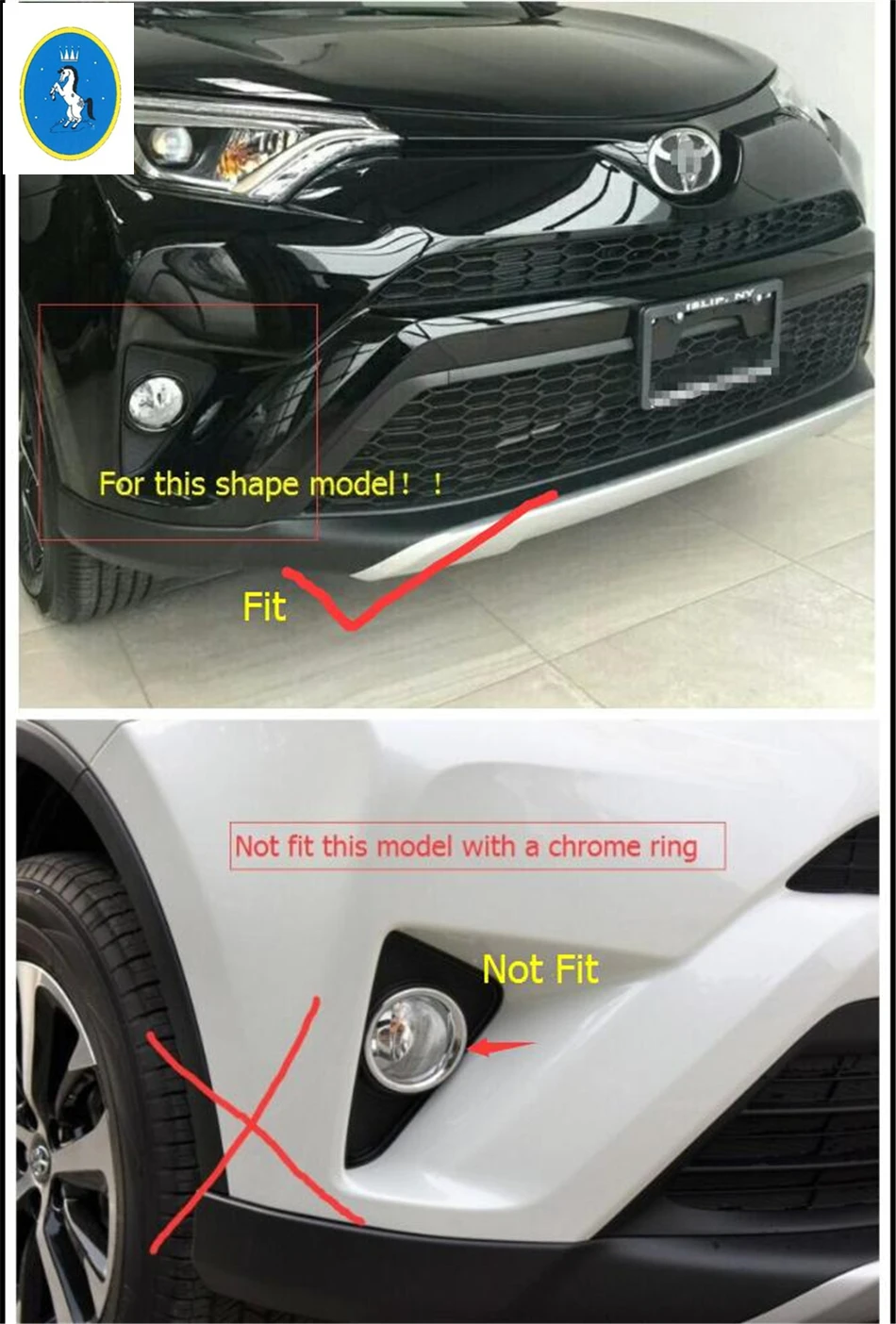 Yimaautotrims авто аксессуары передние противотуманные фары крышка лампы отделка 2