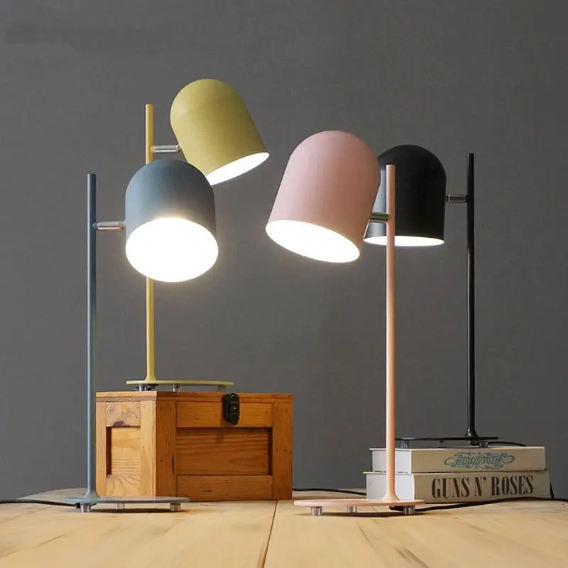 

The Modern Minimalist Art Table Lamp Nordic simple Creative Bedroom Table Lamps Iron Decorative Study Lamps bedroom bedside Lamp
