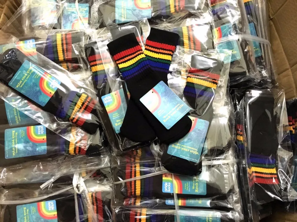Baby Infant Socks Girl Clothes Kids Boys Ins Rainbow MiddleKnee Socks 0-8 YRS Size, soccer Running Sport Football Socks 1 Pair (3)