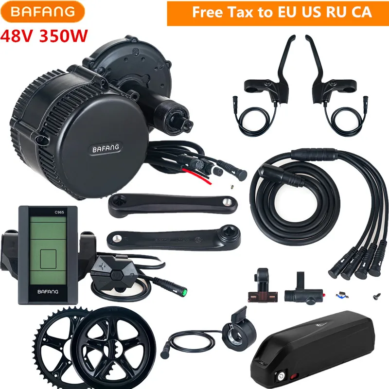 Bafang 8fun 48V 350W BBS01B комплекты для преобразования двигателей с 13AH литиевой батареей