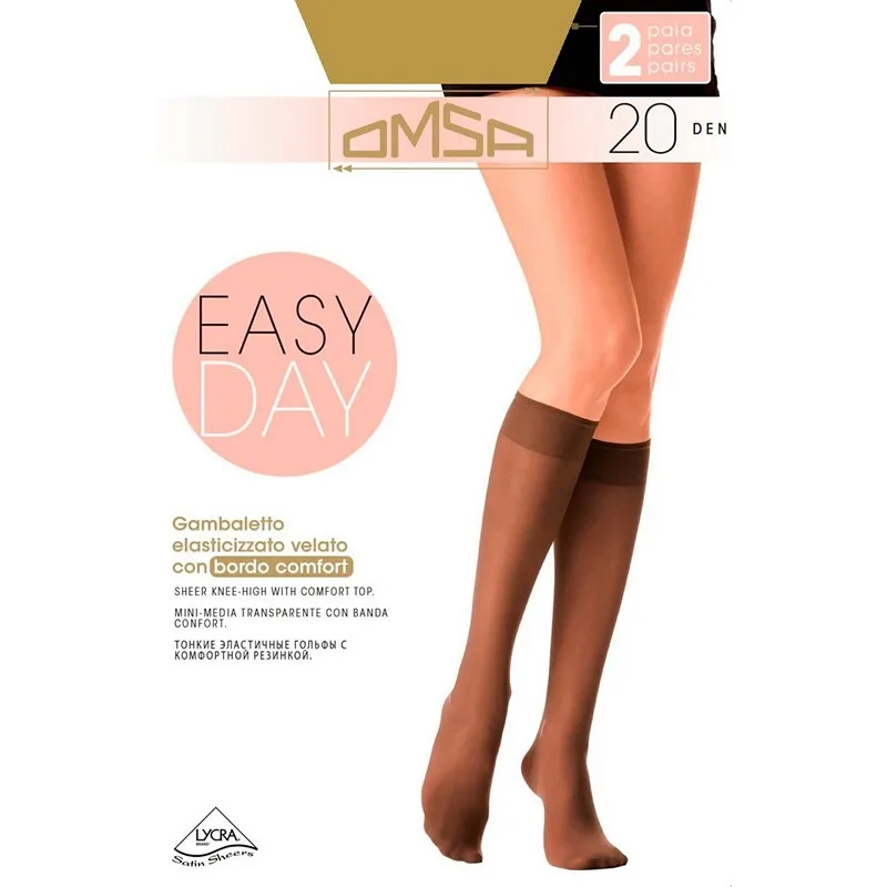 Гольфы женские Omsa GAMB. EASY DAY 20 (2 пары)|Носки| |