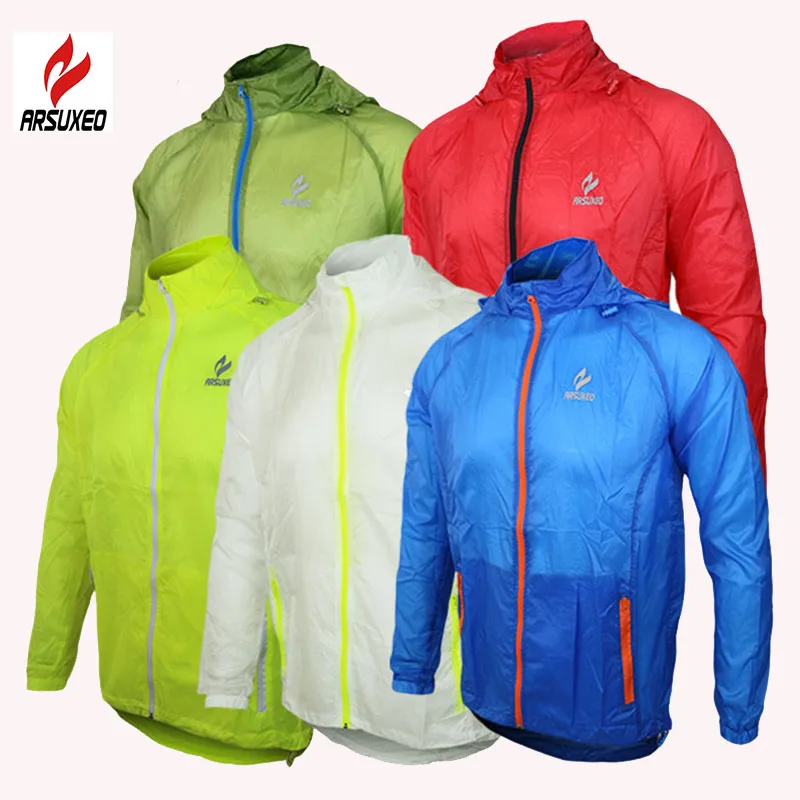 2017 ARSUXEO Athletic Brand Outdoor Sports Men Running Jacket Windproof