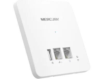 Mercury 2.4 ГГц 300 м в стене AP для Wi-Fi проекта Крытый AP N300 WiFi, POE Питание, tel/IPTV Порты и разъёмы* 1 100 м RJ45 Порты и разъёмы* 1 USB 5V1A