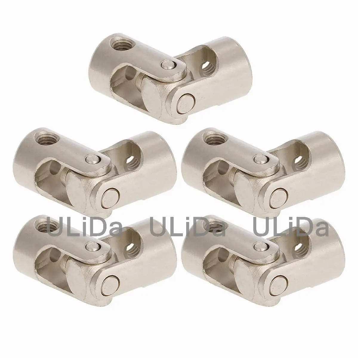 

5pcs Stainless Steel Metal Universal Joint Cardan Couplings for RC Car Boat D90 SCX10 RC4WD