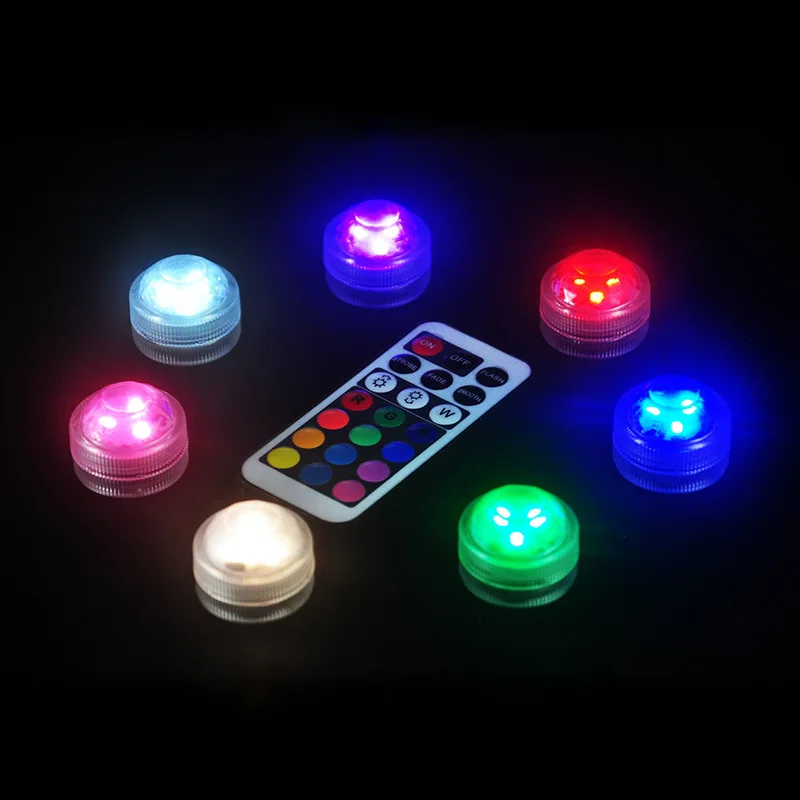 

LED Remote Control Colorful Waterproof Candle Light LED Interchangeable Battery Portable Lights Lighting Use Kitchen Dining Bar