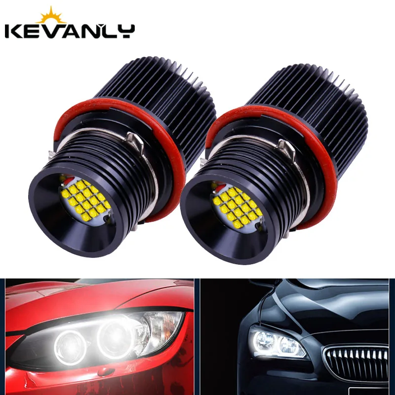 Canbus 2pcs car LED Angel Eyes Marker Lights Bulbs For BMW E39 E53 E60 E61 E63 E64 E65 E66 E87 525i 530i xi 545i M5 x3 x5 745iM6