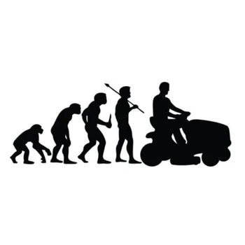 

Lawn Mower Evolution Decal Sticker Car Truck Window Creativity Car Accessories Motorcycle Helmet Car Styling Body Decals