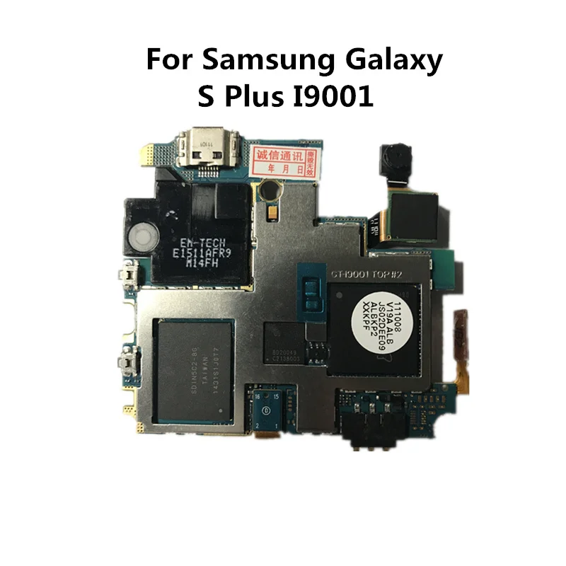 Полностью Рабочая оригинальная б/у плата для samsung Galaxy S Plus I9001 материнская плата MB пластина