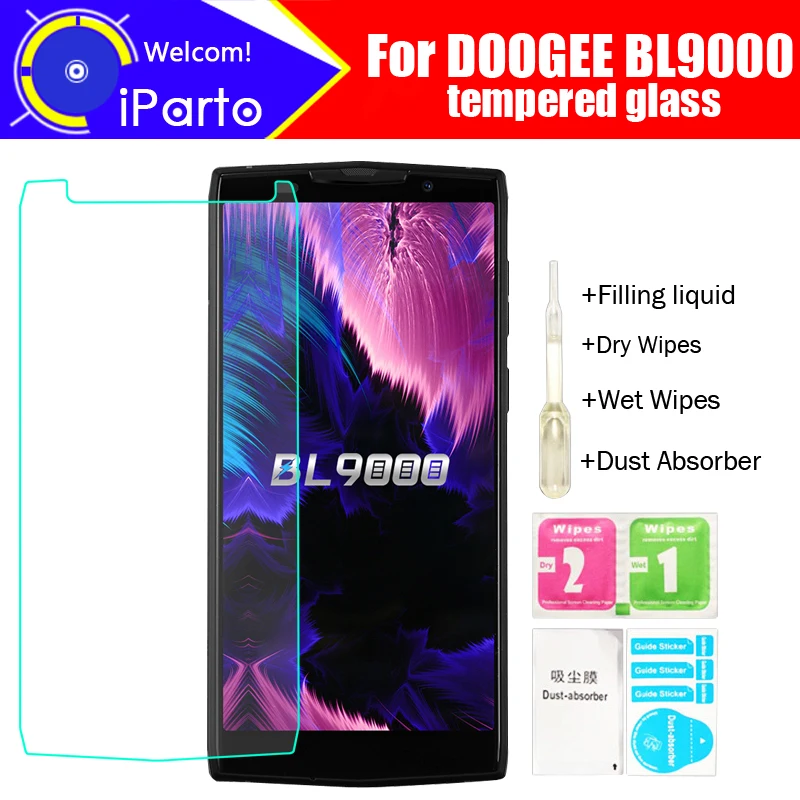DOOGEE BL9000 закаленное стекло 100% Оригинал Премиум 9H 2.5D Защитная пленка для экрана