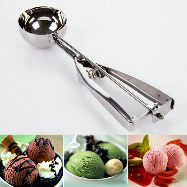 1pc Stainless Steel Ice Cream Scoop Spoon Tools Kitchen Accessories