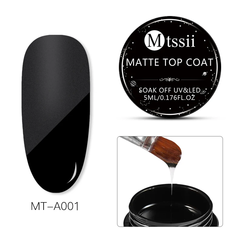 Mtssii Matte Top Coat Nail Art UV Gel Manicure Easy Cleaning Gel Varnish Lacquer Healthy Non Toxic Acrylic Glue Nail Design - Цвет: HHS00425