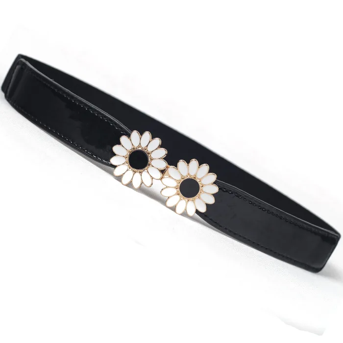 

Women Fashion Vintage Elastic Flower Girdle belt black Women's girdle wide belts For Dress and shirts Decoration 3009