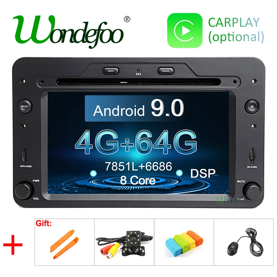 

DSP Android 9.0 4G RAM 64G ROM DVD Player For Alfa Romeo Spider Alfa Romeo 159 Brera 159 Sportwagon Navigation Radio GPS Stereo