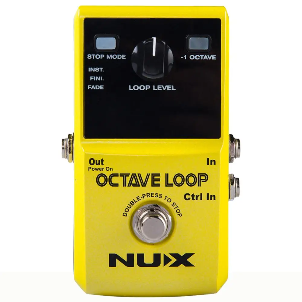 NUX Octave Loop Guitar Pedal Looper 5 Minutes Recording Time Electric Bass Built-in Octave Effect Accessories