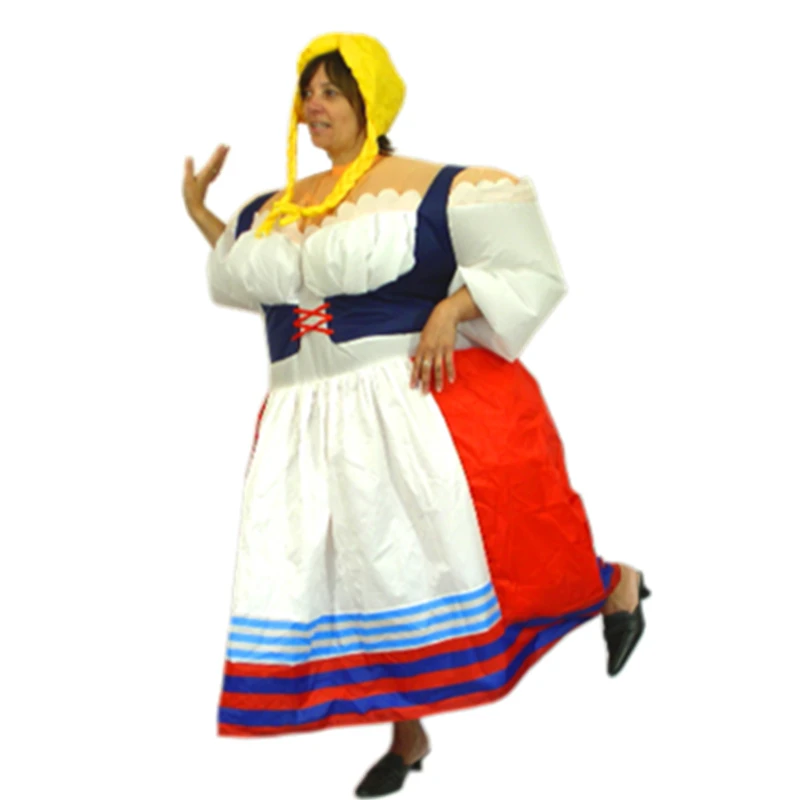 

Inflatable Costume Cosplay For Adults Funny The Film Costume Chritsmas Women Inflatable Costume Cook Women Fancy Jumpsuits
