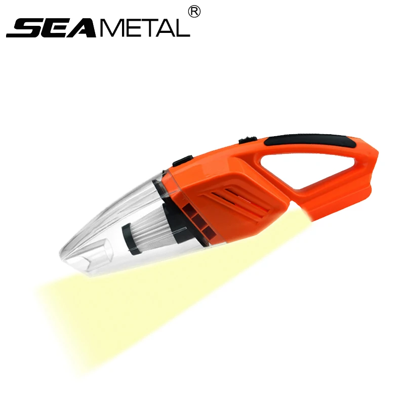 Car Vacuum Cleaner With LED Light Manual 12V 120W Portable Handheld