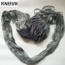 Finefish трехслойная финская рыболовная сеть 1,8 м*(30 м или 60 м) уличная рыболовная сеть для ловли воды, многонитевая нейлоновая леска, липкая сетка
