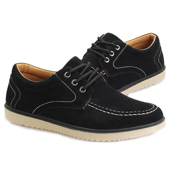 

FGGS-Mens England canvas Leisure anti- Suede single shoes 39 Black