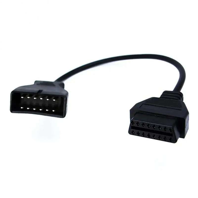 Универсальный 12 Pin OBD1 до 16 OBD2 конвертер адаптер кабель для диагностического