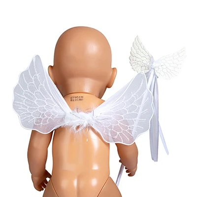 Крыльями+ волшебная палочка кукла аксессуары подходит 43 см для ухода за ребенком для мам/17 дюймов Reborn Baby Doll, дети лучший подарок на день рождения(мы продаем только сумка - Цвет: 2