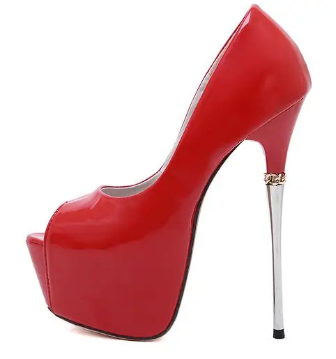 Size 4 9 New Red High Heel font b Women b font Shoes Autumn 16cm Sexy