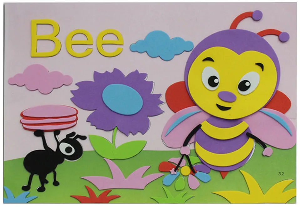 c73c children puzzle foam sheet paper clipart art works eva sponge paper works for kids
