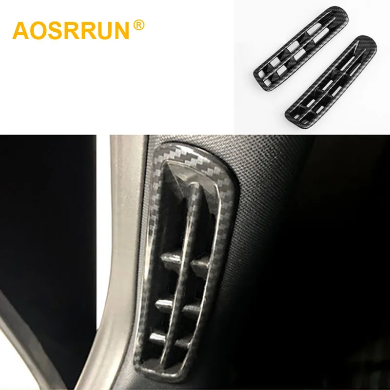 For Ford Focus 2019 2020 MK4 Carbon Fiber Front column air outlet cover Car Accessories Style | Автомобили и мотоциклы