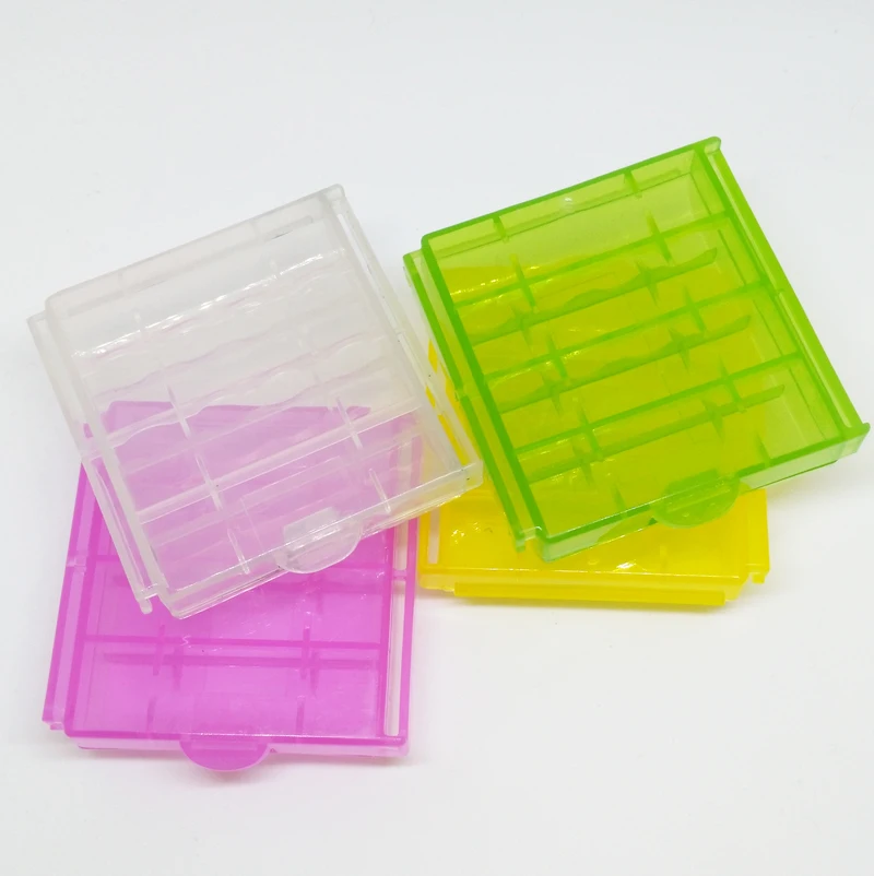 

New Plastic Case Holder for 10440 14500 AA AAA Battery Box Storage Box Cover Container Bag Case Organizer Box Case