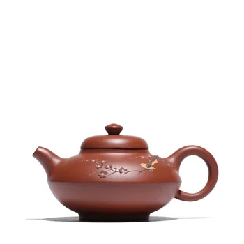 

300ML Handmade yixing teapot kung fu handpainted kettle yixing pot gift box suit dahongpao Oolong tea
