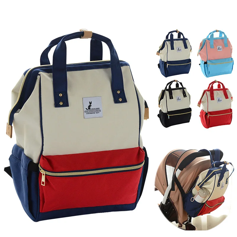 red diaper bag backpack