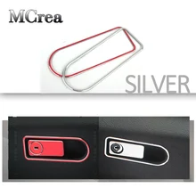 Mcrea 1 шт. автомобильный Стайлинг для Mercedes Benz W213 E наклейки Алюминиевые кольца класса Co-перчатки пилота для хранения Коробки Ручки Кадров планки