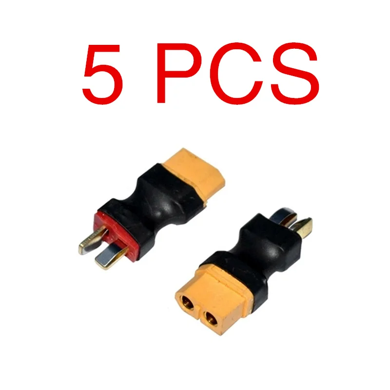 

5 pcs/ lot XT60 Female to T Dean Male Plug T TO XT60 Conversion Connector For Battery & Charger RC Quadcopter
