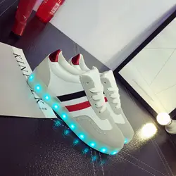Size35-40/USB красовки детская обувь детей с подсветкой Спортивная обувь для девочек и мальчиков с подсветкой светящиеся Спортивная обувь ZX1