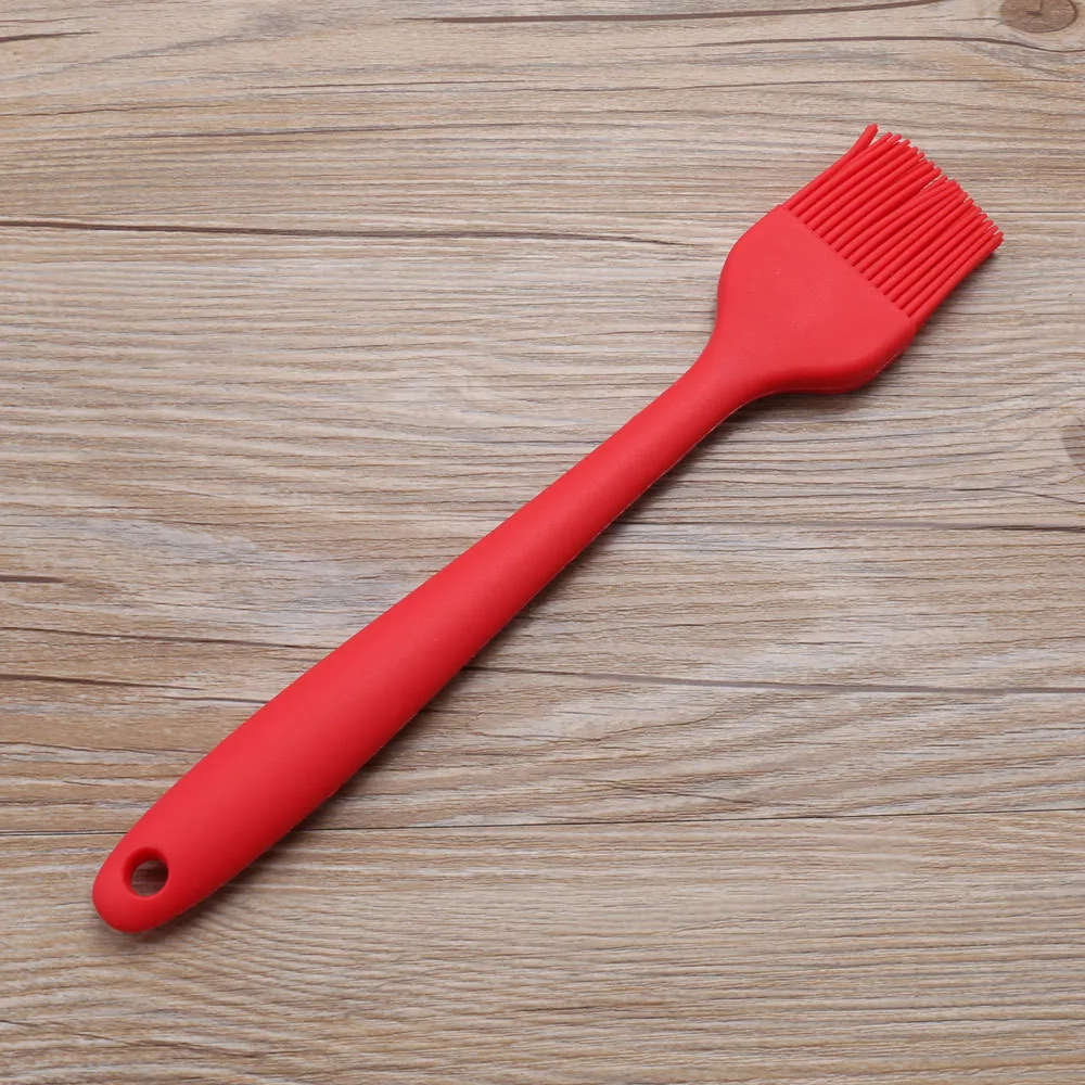 Силиконовая форма для выпечки хлеба шеф-повара кондитерское масло щетка барбекю силиконовая щетка инструмент для выпечки барбекю Кухонные аксессуары - Цвет: Red