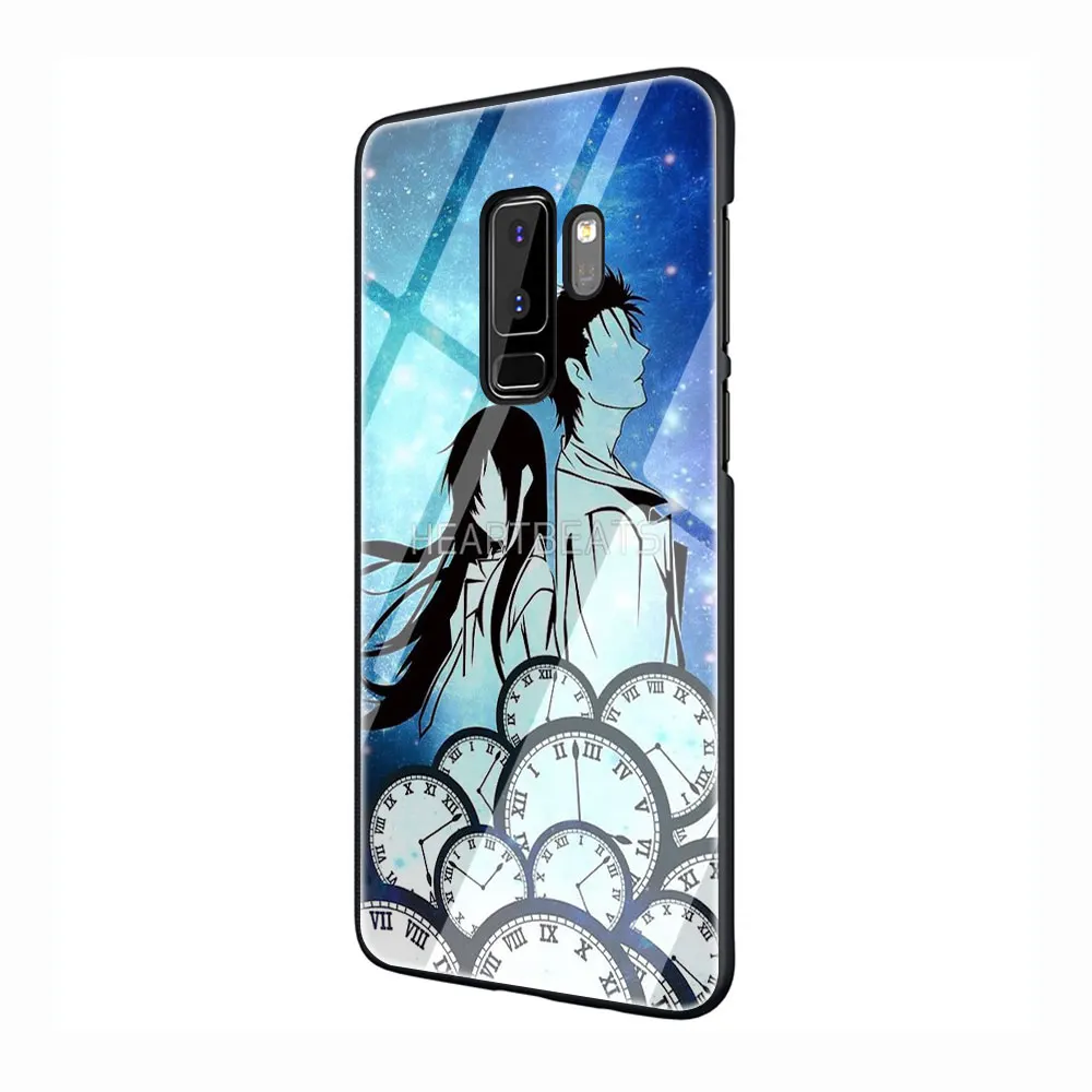 G6 Steins Gate закаленное Стекло Телефон чехол для Galaxy S7 edge S8 9 10 Plus, Note 8, 9, 10, A10 20 30 40 50 60 70 - Цвет: G6