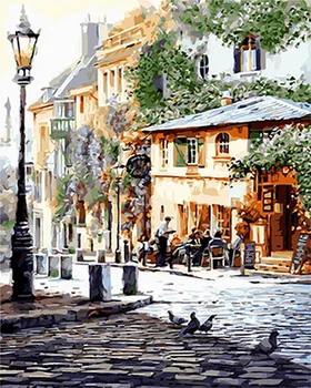 

Frameless painting by numbers paint by number for home decor PBN for living room 4050 pigeon