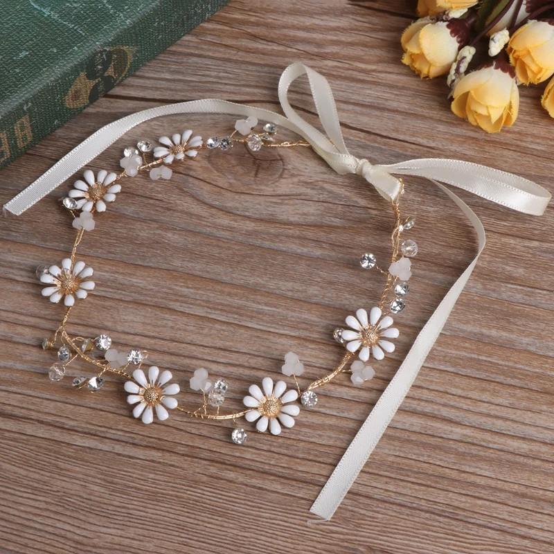 Buy 32cm Daisy Hair Band Bride Jewelry Headpieces