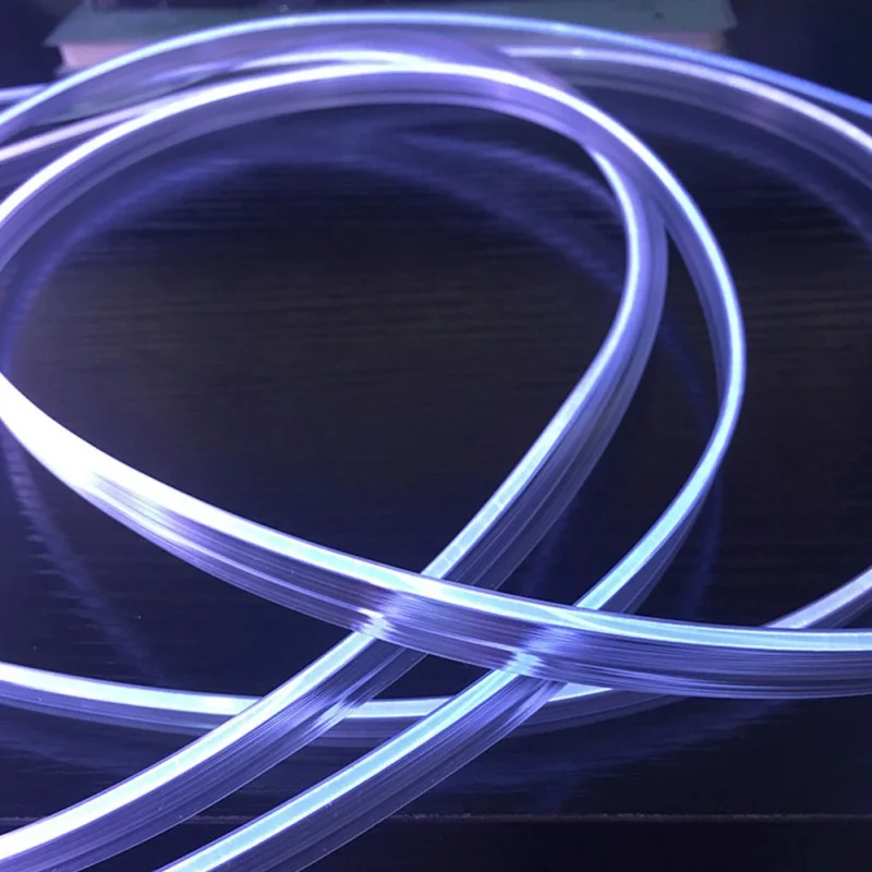Домашнее освещение украшение автомобиля прозрачный волоконно-оптический кабель DIY волоконно-оптический интерьер окружающего автомобиля дверь центральной консоли Декор свет