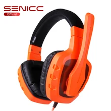 SENICC A1 светильник, вес, сильные басы, игровые наушники, SoundSmart, шумоподавление, микрофон, геймерская гарнитура с микрофоном, разъем 3,5 мм для телефона