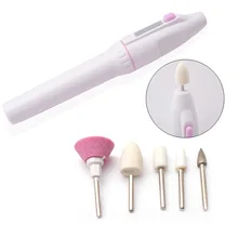 Nail Art Tip Electric Manicure Toenail Drill File Tool Nail Grinder Polisher Set For Sale