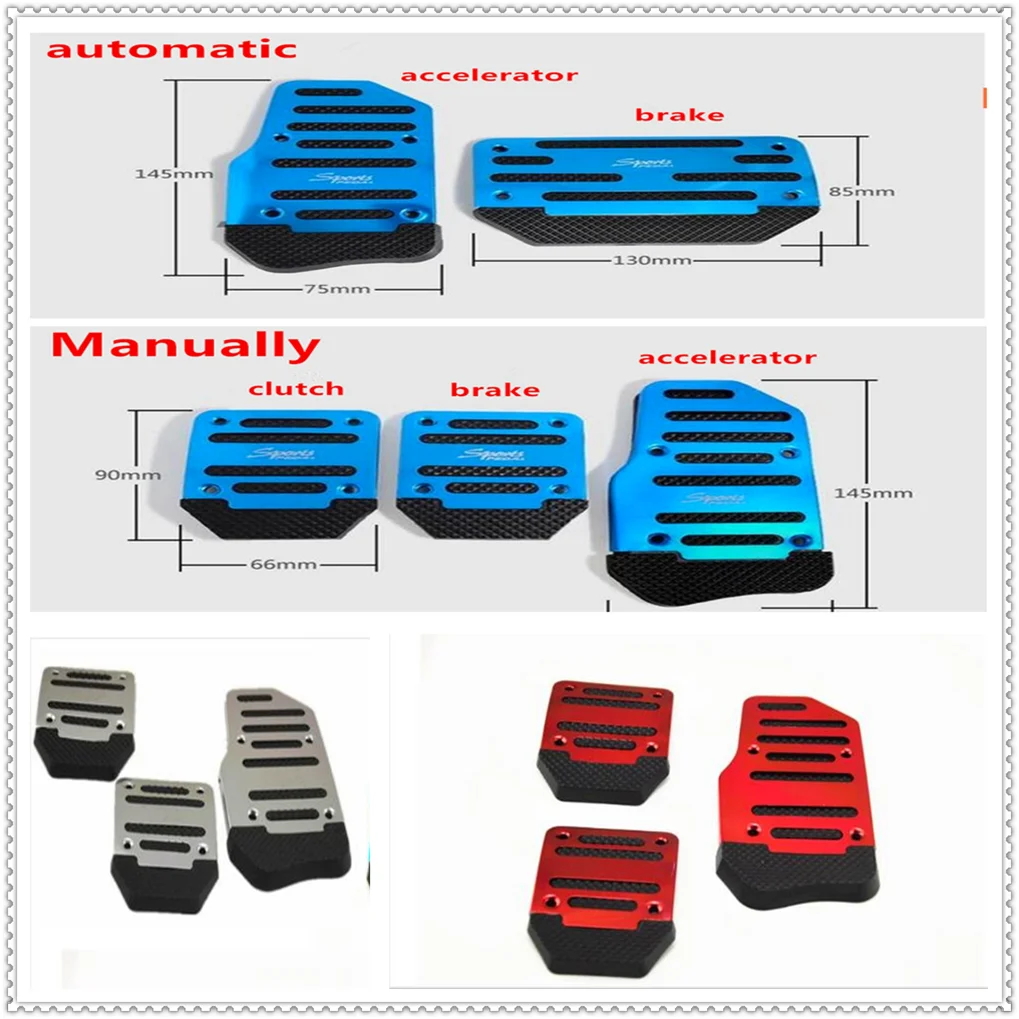 

Car Manual Automatic Transmission brake Non-Slip Pedal pad Cover protector for Fiat 500X Argo 500L 124 Tipo Qubo Panda Mobi