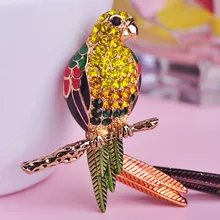 Classic Bird Brooch Enamel Colorful Eagles Brooches Parrot Unisex Animal Broaches Hat Decorations Pin up For Women Suit Dress