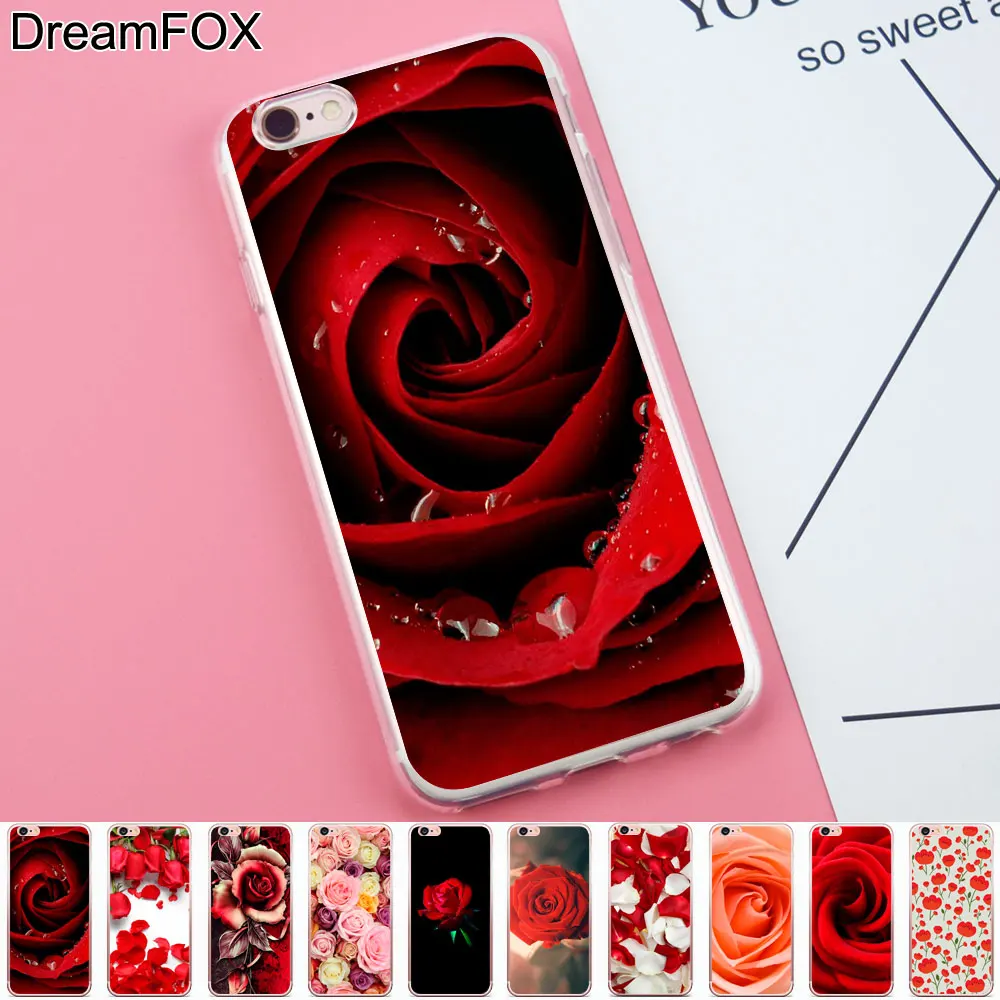 DREAMFOX K180 rosas de цветной Мягкий ТПУ силиконовый чехол для Apple iPhone 11 Pro X XR XS Max 8 7 6 6S Plus 5 5S